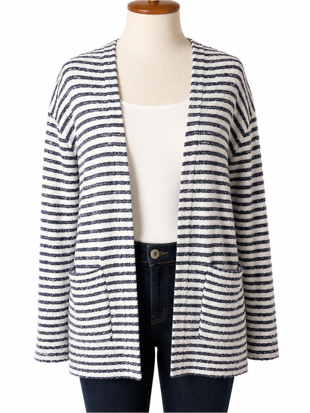 Sanctuary Shore Nights Striped Open Front Cardigan NWT Small